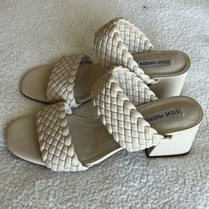 Steve Madden Block Heel Bone Color Size 11